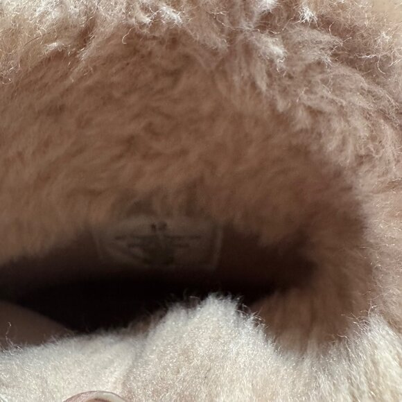 Kids Children's Place Faux Suede Faux Fur Winter Boots Gold Buckle Accent - Picture 7 of 7